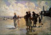 John Singer Sargent THe Oyster Gatherers of Cancale oil painting